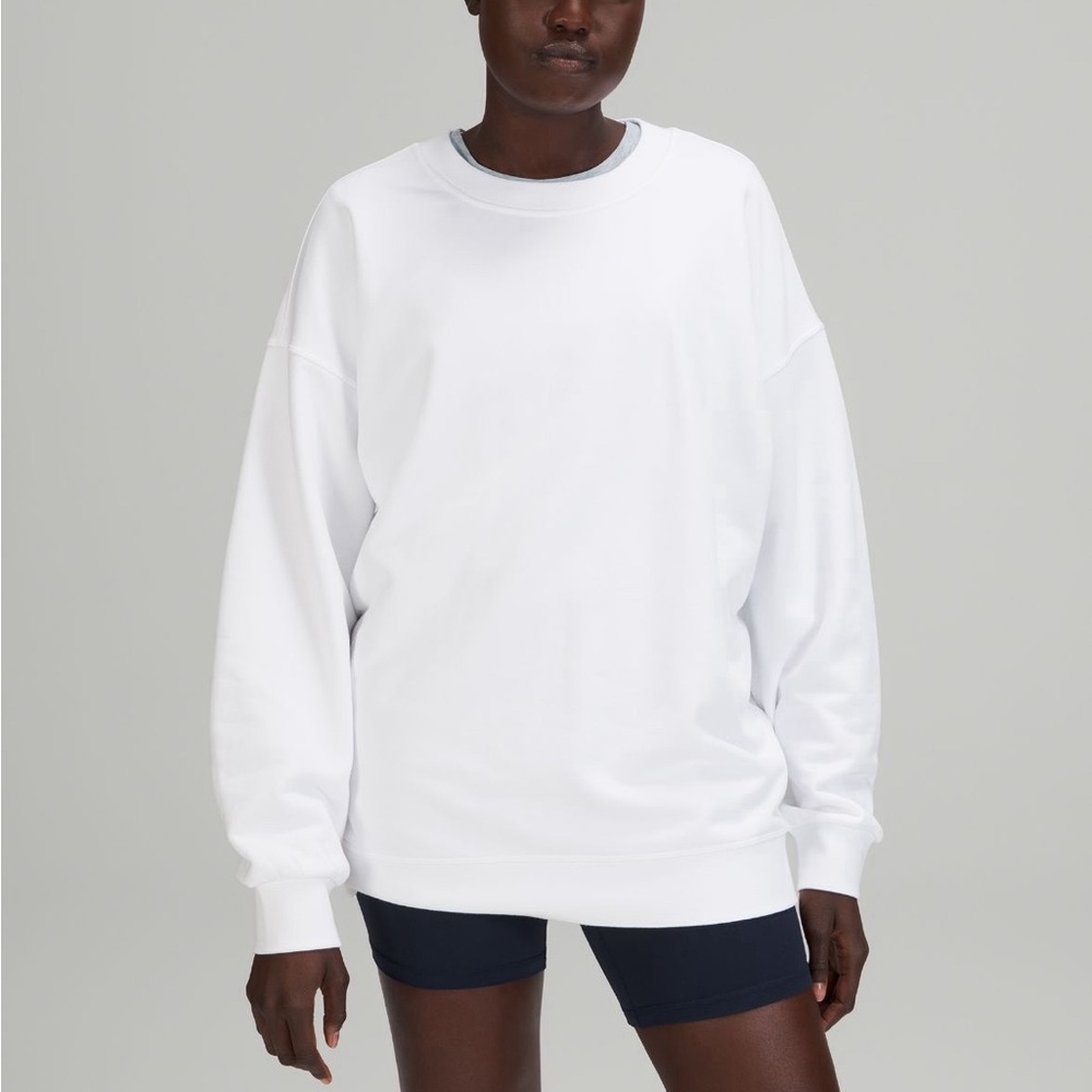 Lululemon Perfectly Oversized Crew size 6 in color white